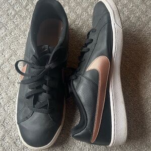 Black and Rose Gold Nikes